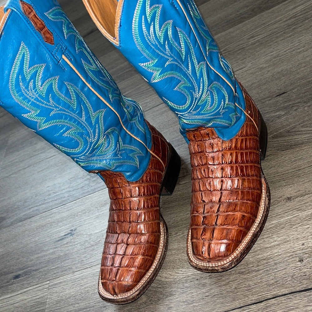 Exotic alligator tail Boots Lucchese